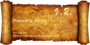 Vasváry Rita névjegykártya